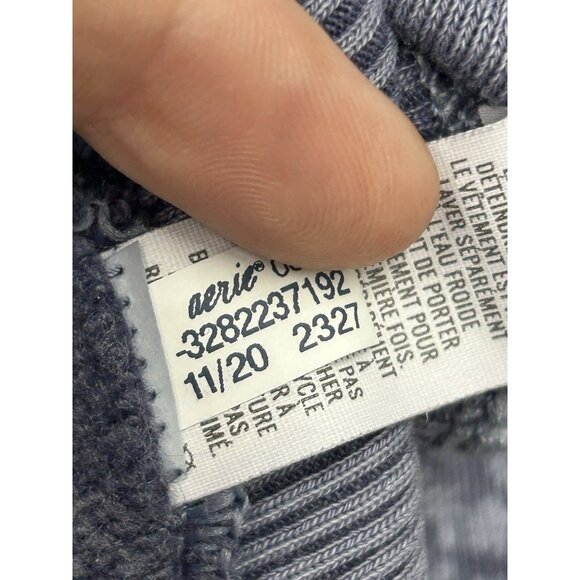 Aerie Floral Crewneck Pullover Sweatshirt Size Small Lightweight Soft Distressed - Picture 9 of 10